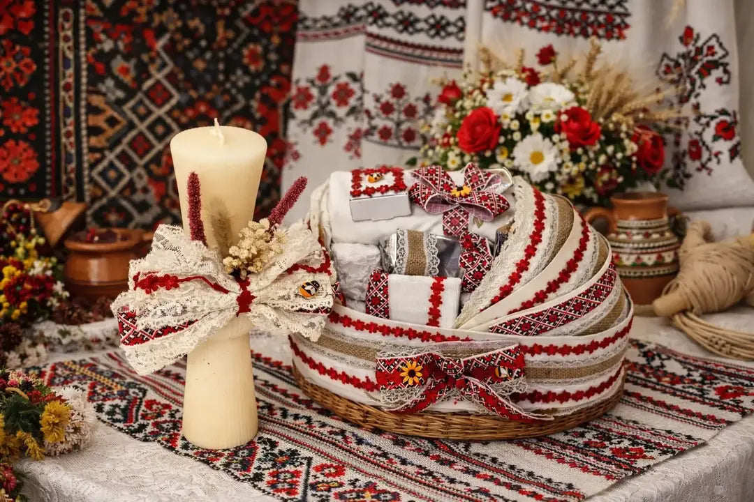 Lumânare botez tradițional și trusou